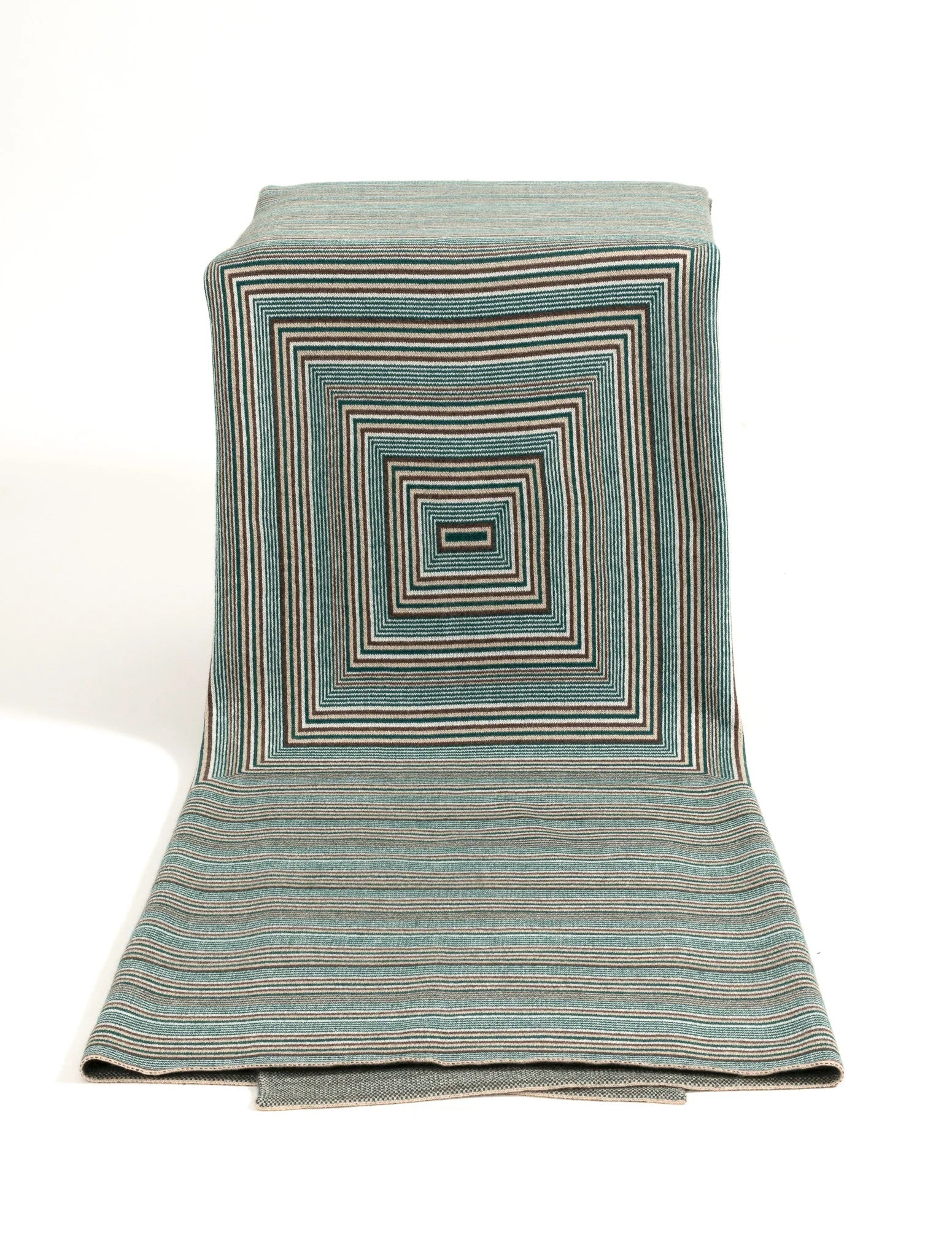 Concentric Yak Knit Throw