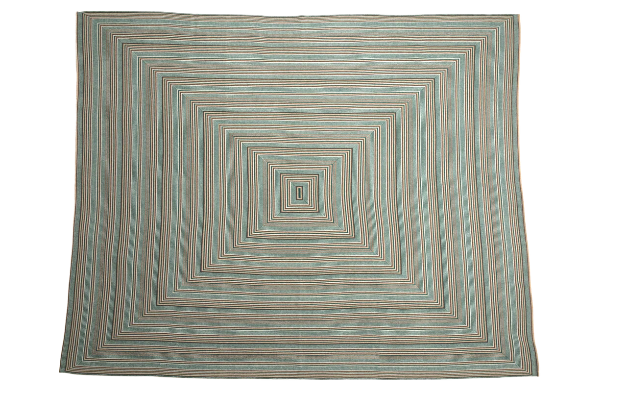 Concentric Yak Knit Throw