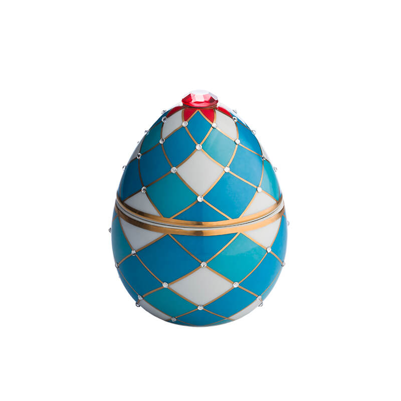 White Harlequin Royal Egg Luxury Candle 220 g