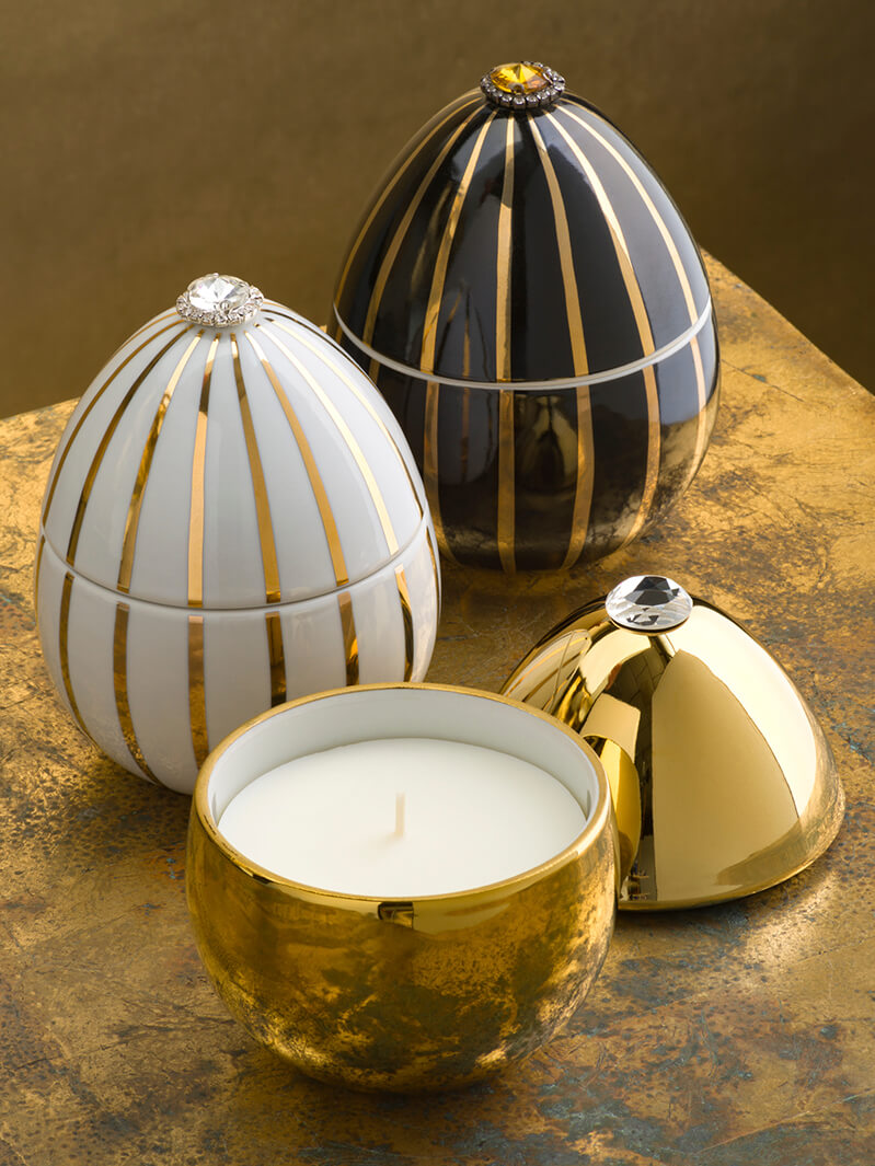 Handcrafted & Jeweled Candle Vessels