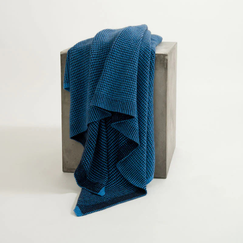 Thyme & Linen Waffle Knit Cashmere Throw